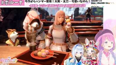 Kanata joins this blessed Luna&amp;amp;Polka MH collab and they sing the dango song
