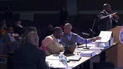 School attorney enrages parents when he says their children can't read.