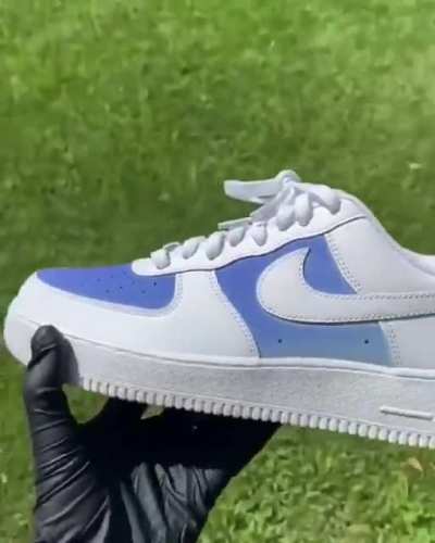 A shoe with UV treatment