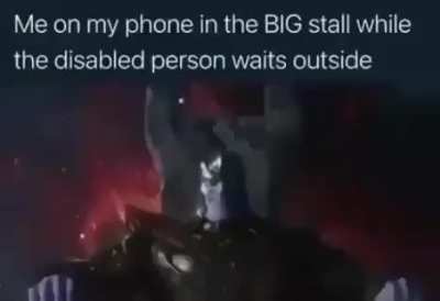 Big stall is for big shits