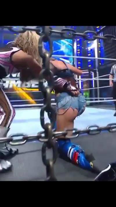 Liv getting tossed back into the ring