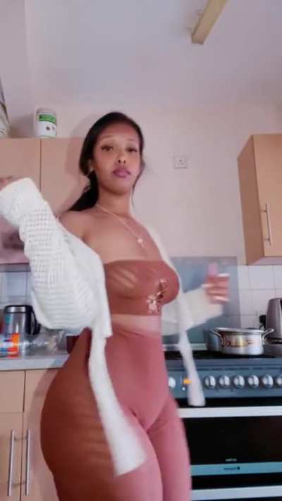 In the kitchen
