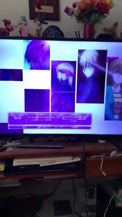 Fate Heavens Feel Movie 2 blu ray menu and options