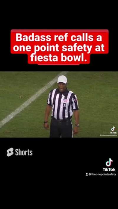 Weird edit of a one point safety
