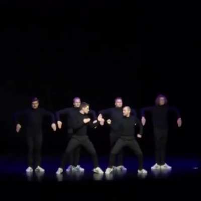 Vintage video game choreography