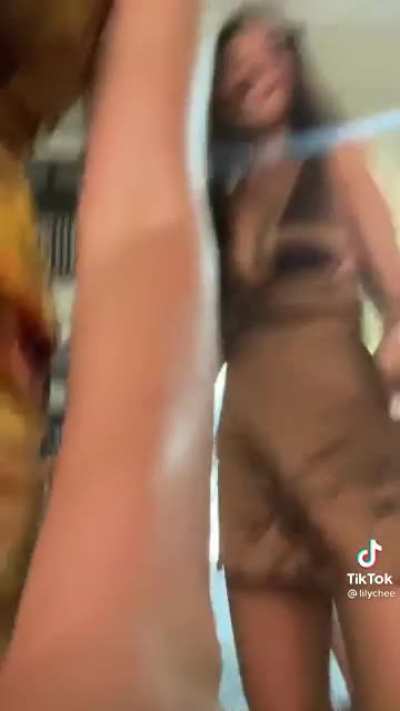 Lily Chee side boobs