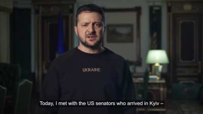 President Zelensky's Latest Address. 20/01/23. Duration 4m46. English Subtitles.