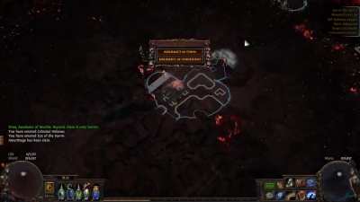 Teleported into sirus meteor maze from hideout