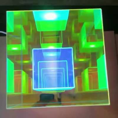 Infinity cube lamp.