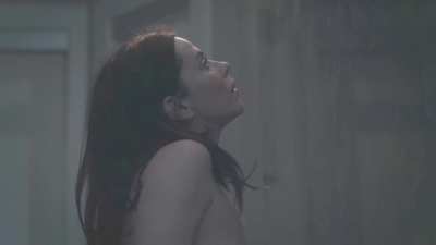 Anna Friel sitting on Louisa Krause's face
