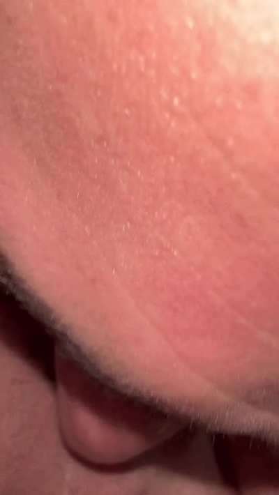 I made hubby clean me out. My clit was exploding after my bull came on me. he let my pussy clean for new use