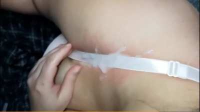 Bra Snapping And Cum On Bra.