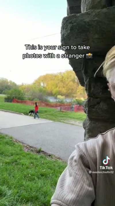 Take some photos with some strangers!
