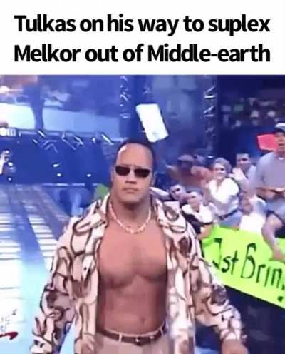&ldquo;He stood forth as champion of the Valar and wrestled with Melkor, and cast him upon his face.&rdquo;