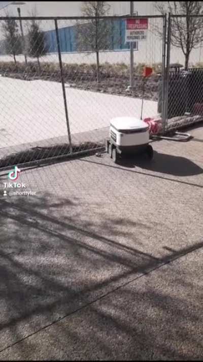 Food Delivery Robot Confused by Construction