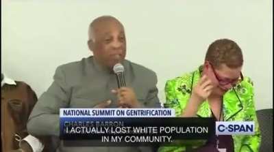 NYC Council Member Charles Barron of Brooklyn: &ldquo;I have the distinct honor to be able to come before you and say I actually lost white population in my community.&rdquo;