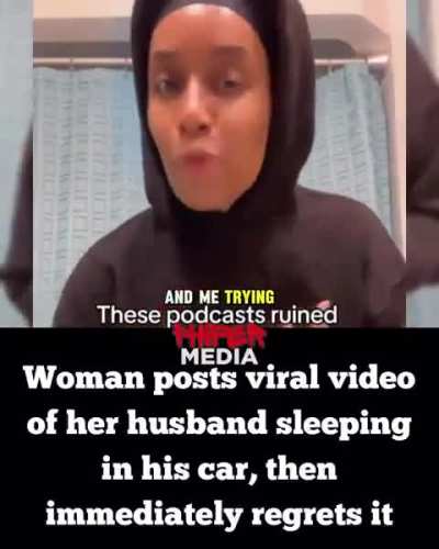 Woman films her husband sleeping in his car, and instantly regrets it! 😳🚗