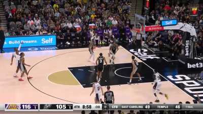 [Highlight] LeBron (37 PTS) nails his seventh triple of the night!