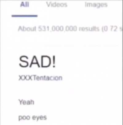 Yeah, poo eyes