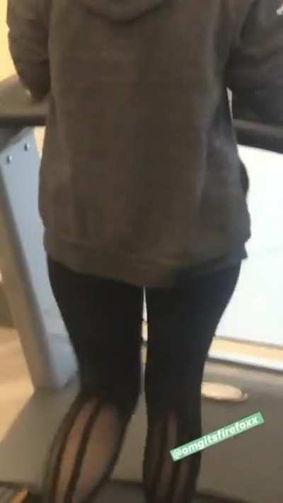 On a treadmill
