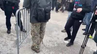 Joe Biggs, leader of the Proud Boys, was sentenced to 17 years in prison today. Here's a video of him on January 6, saying: "I have a fucking boner!"