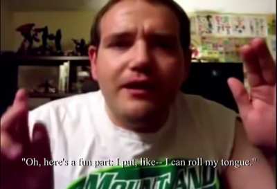 Chris Chan gives a demonstration