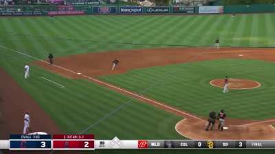 Shohei Ohtani legging out infield singles
