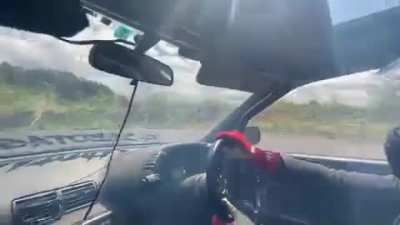 Angry RB20 noises through Ebisu Touge Course for Spring Matsuri.