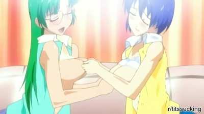 Hentai Lesbian Breast Sucking