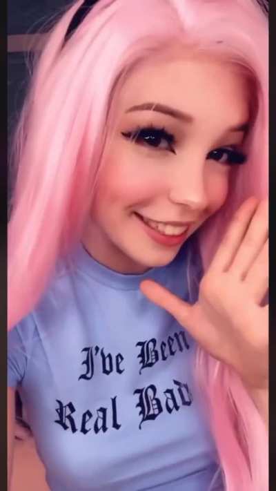 Belle Delphine&rsquo;s tit reveal