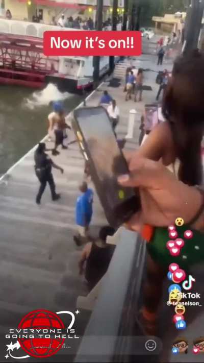 Video(s) Of The Week Right Here!!... These white people jumped this black security guard at the Riverfront. The staff got off the boat and it turned into WWE Smackdown (All 3 Angles &amp; Videos Included)