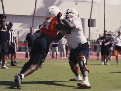 [@CanesFootball] Tomorrow the pads come on 😤!