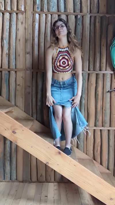 Showing off my outfit and what's underneath