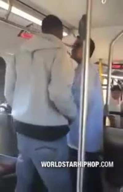 Cholo talks sh*t on the bus, gets rocked next stop
