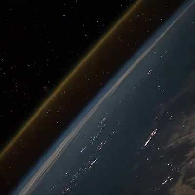 Rocket launch as seen from Space
