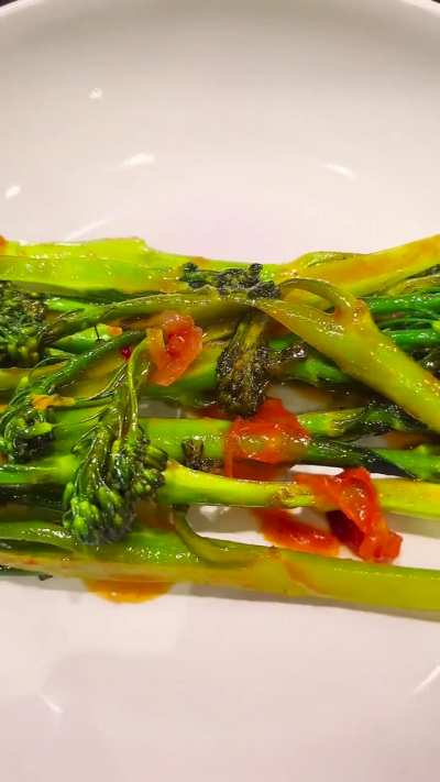 Saut&egrave;ed Tenderstem Broccoli with a Sweet Chilli Glaze