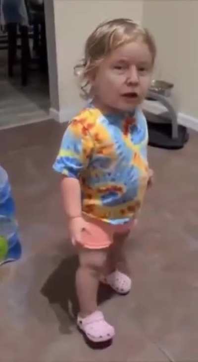 Kid falling over their own words