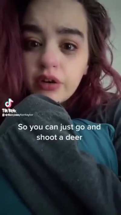 Haha deer go boom