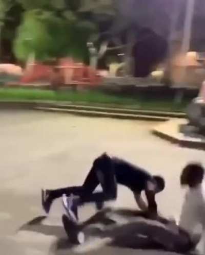 fighting like they're in a dream