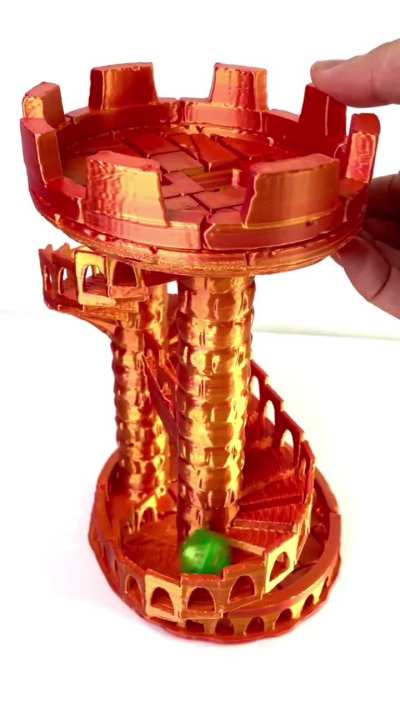I made you guys this free dice tower with a working trap door