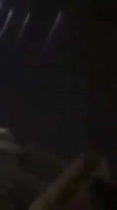 Footage of US C-RAM in active use in Baghdad amid ongoing fighting between rival groups