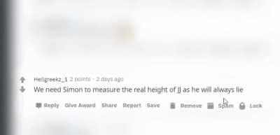 Simon confirmed that JJ is 5'11 let's get his video to 1M likes so he could measure JJ's real height