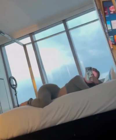 Ass fat so the pants fit tight
