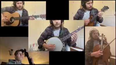 I started with Scruggs&rsquo; version of Cripple Creek and just had some fun