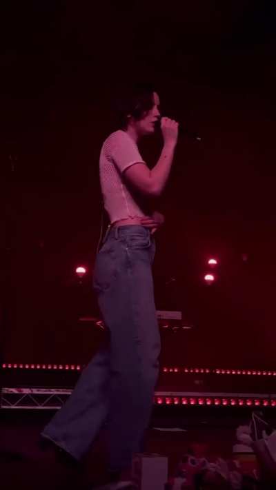Gracie Abrams see through on tour in Sydney