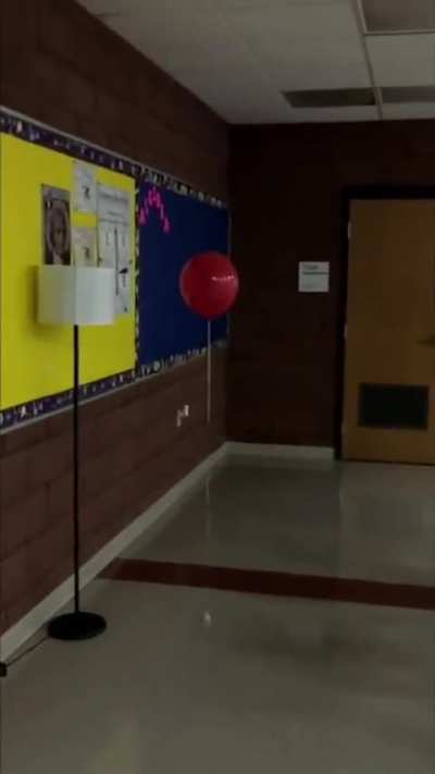 Footage captured by a janitor who works at the King High School in Tampa, which was built over a graveyard