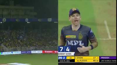 MS Dhoni Six to Prasidh Krishna - 2022-2021