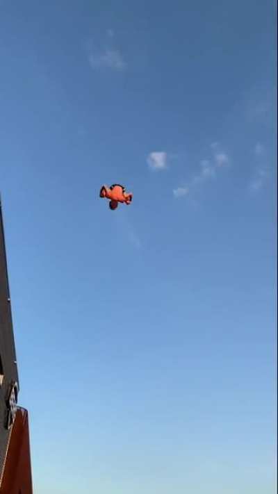 Dude does like 20 flips in a row. WOW.