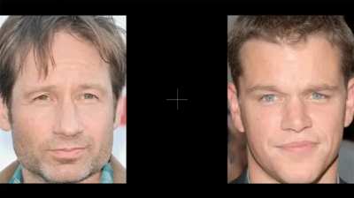 Because your peripherals are looking at two different faces your brain combines the and creates a demon