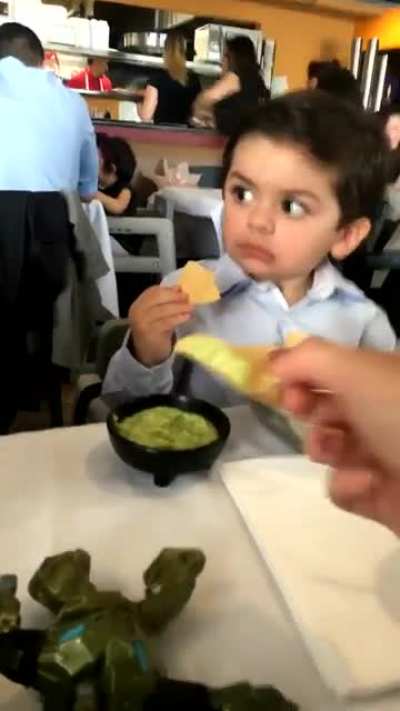 "Is this bitch really eating my chips?!"